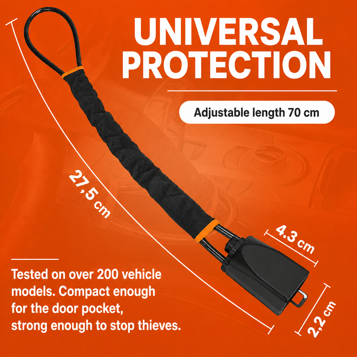 Hydriva™ Car Steering Wheel Lock